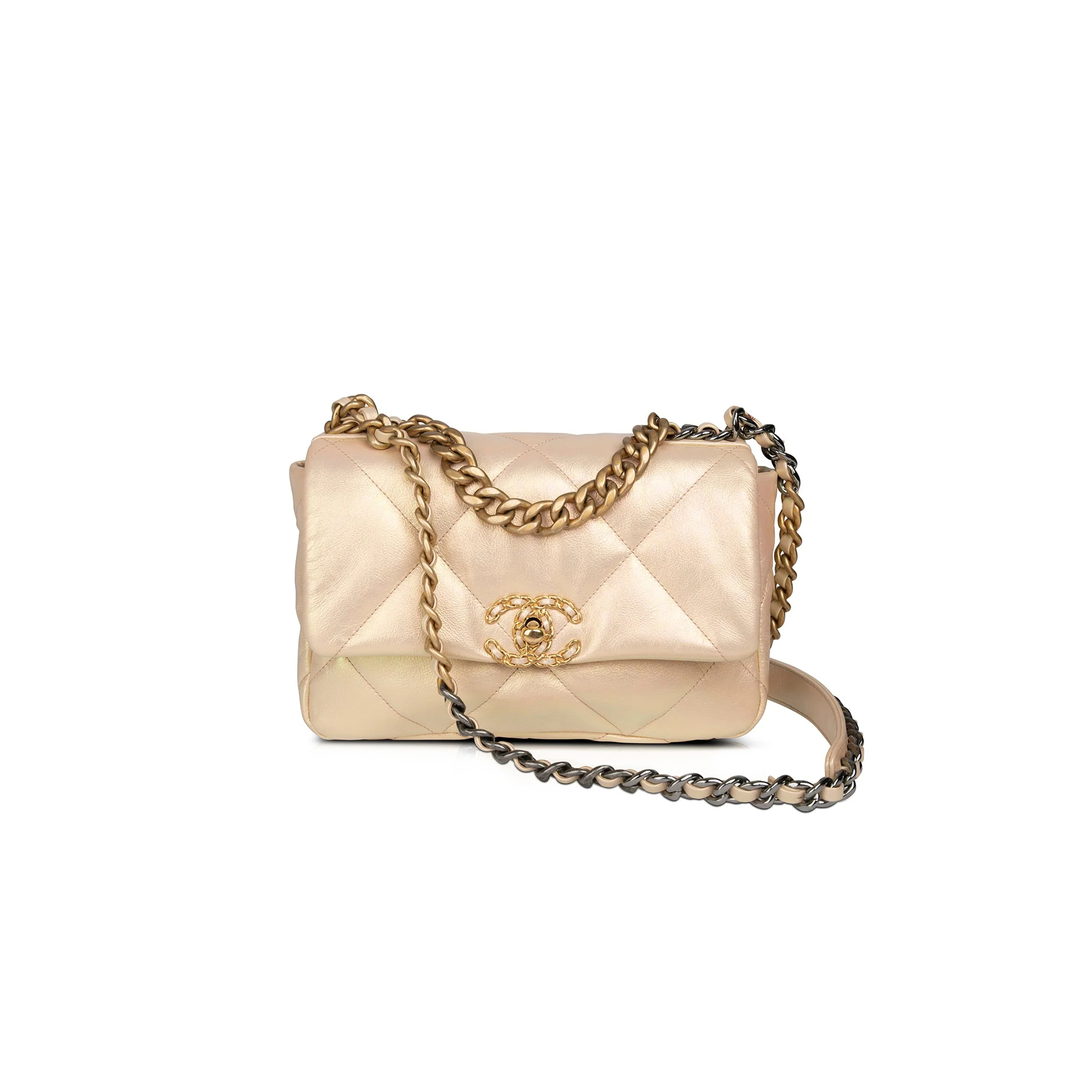 CHANEL IRIDESCENT MEDIUM 19 FLAP 1382980 (25*16*9cm)